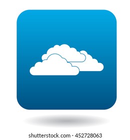 Clouds icon in simple style on a white background