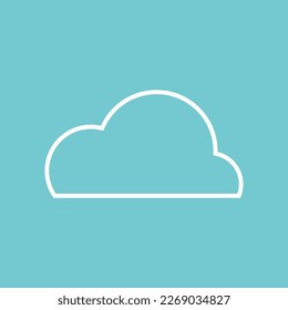 Clouds icon. Sky. Set. Vector illustration.