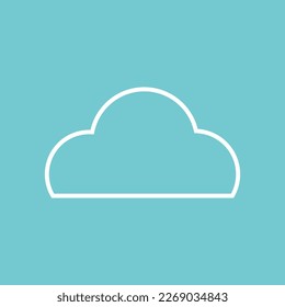 Clouds icon. Sky. Set. Vector illustration.
