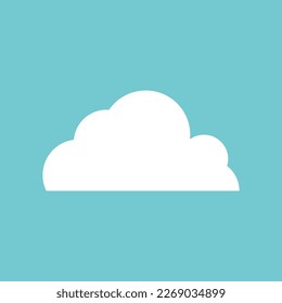 Clouds icon. Sky. Set. Vector illustration.