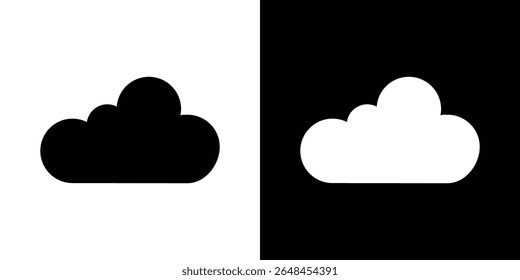 Clouds icon symbol collection. Flat vector stock illustration.
