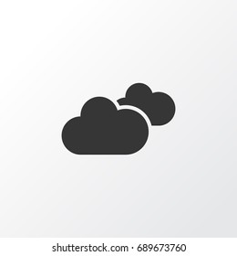 Clouds Icon Symbol. Premium Quality Isolated Weather Element In Trendy Style.