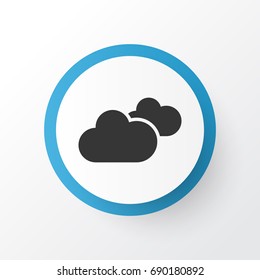 Clouds Icon Symbol. Premium Quality Isolated Weather Element In Trendy Style.
