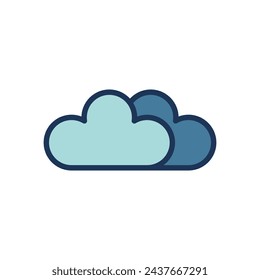 clouds icon symbol vector template