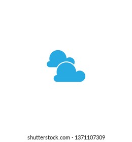 Clouds Icon Vector Flat Design