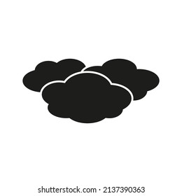 Clouds icon. Vector. Flat design.