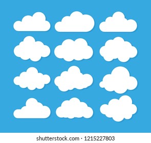 Clouds icon , vector illustration