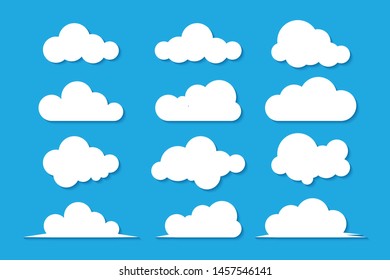 Clouds icon , vector illustration