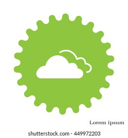 clouds icon, vector illustration. 