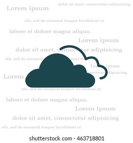 clouds icon, vector illustration. 