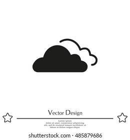 clouds icon, vector illustration. 