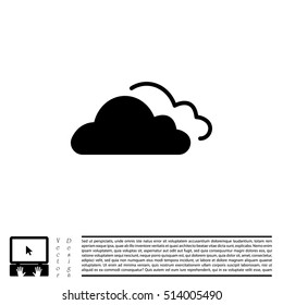 clouds icon, vector illustration. 