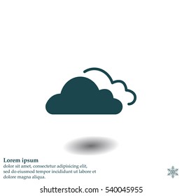 clouds icon, vector illustration. 