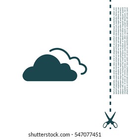 clouds icon, vector illustration. 