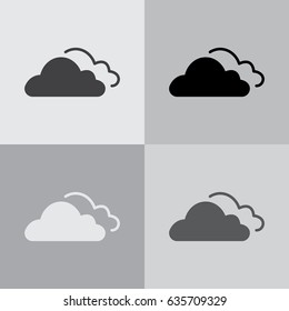 clouds icon, vector illustration. 