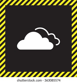 clouds icon, vector illustration. Flat design style
