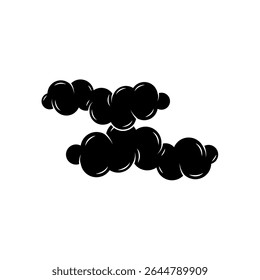 Clouds icon. Vector illustration. Isolated on white background.