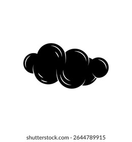 Clouds icon. Vector illustration. Isolated on white background.