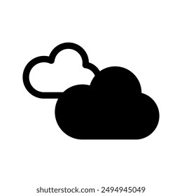 Clouds Icon Vector Symbol Design Illustration