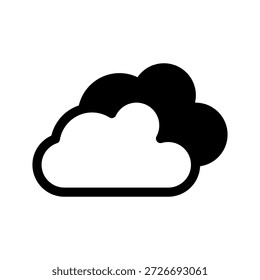 Ilustración de diseño de símbolo de Vector de icono de nubes