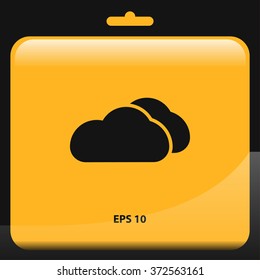 clouds icon. weather vector illustration