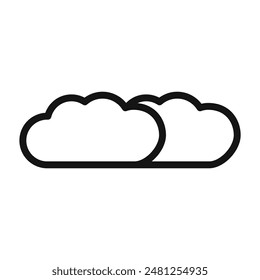 Clouds Icon for Weather Widgets and Environmental Data Services