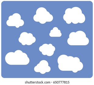 Clouds icons
