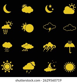clouds icons , many forms and style