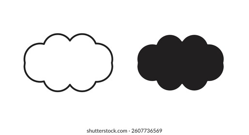 Clouds icons vectors graphic designs