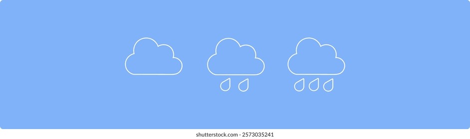  Clouds Illustration, Weather Climate Symbol | Computing Storage Logo, Cute little clouds, Vector illustration