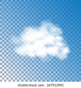 Clouds isolated on background