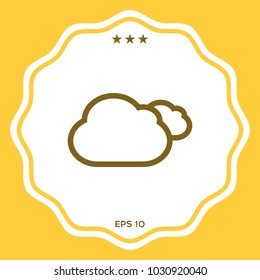 Clouds line icon