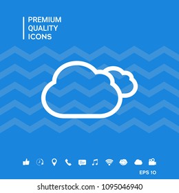 Clouds line icon
