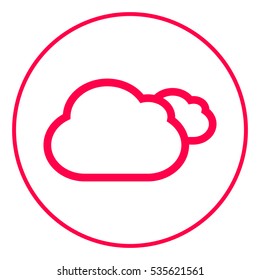 Clouds line icon