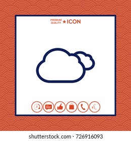 Clouds line icon