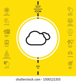 Clouds line icon. Graphic elements for your design