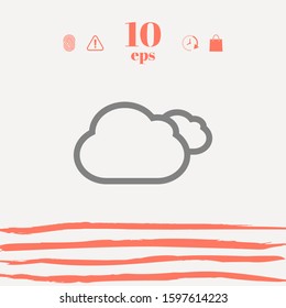 Clouds line icon. Graphic elements for your design