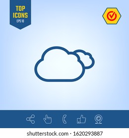 Clouds line icon. Graphic elements for your design