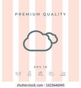 Clouds line icon. Graphic elements for your design