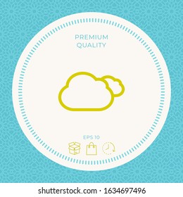 Clouds line icon. Graphic elements for your design