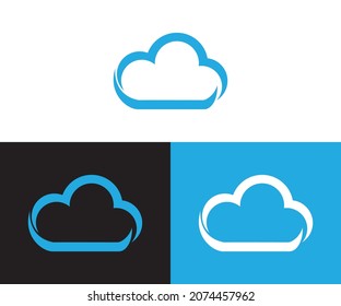 Clouds logo design eps format