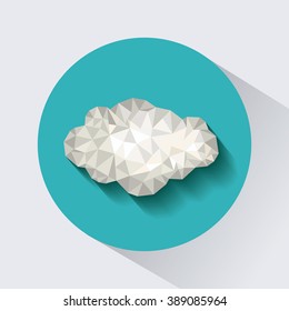 clouds low poly design 