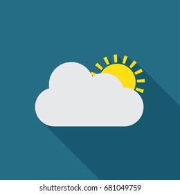 Clouds. Mainly cloudy, with shadow