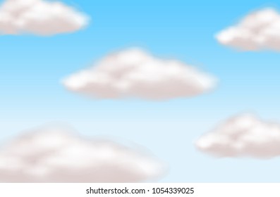 Clouds with mesh effect
