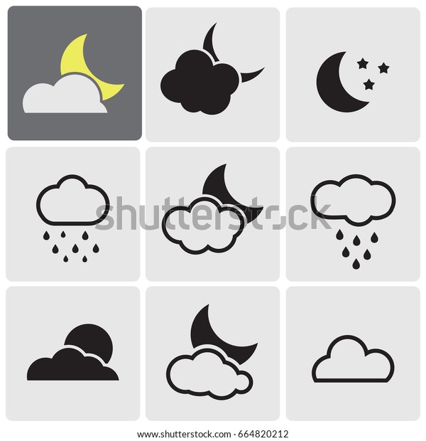 Clouds and moons\
icons