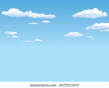 clouds moving on sunny day with blue sky background