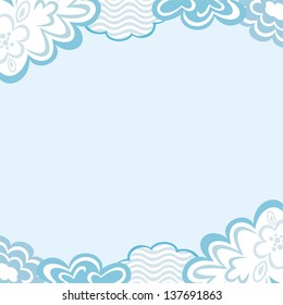 Clouds nature pattern background vector illustration