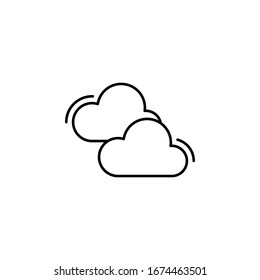 Clouds, networking icon. Simple line, outline vector elements of storage and cloud icons for ui and ux, website or mobile application