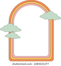 Clouds on arch frame element