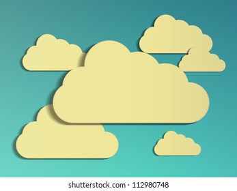  clouds on blue